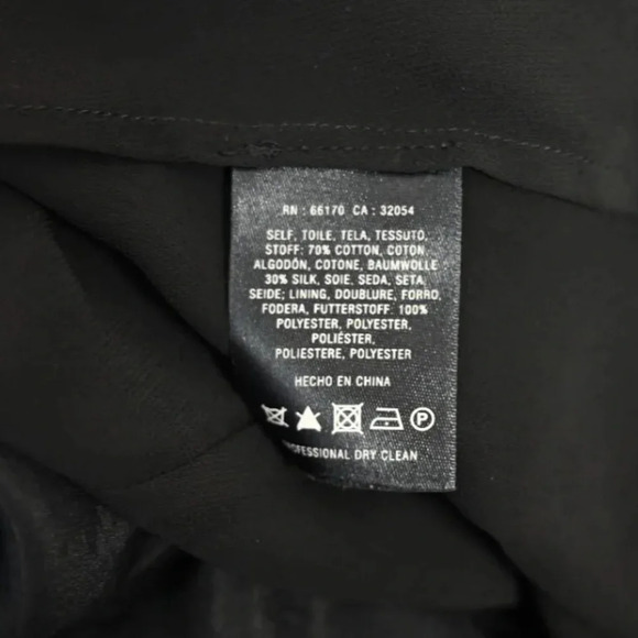 Anthropologie Leifnotes Black Silk Embroidered Whimsigoth Punk Dress Size 4 - Picture 6 of 9